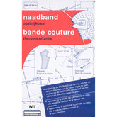 Naadband wit opstrijkbaar 1 cm - 12,5m Naadband NAADBAND - 1CM - WIT - 12M 8714715100222